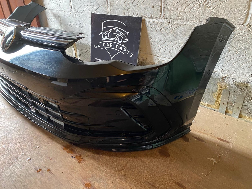 VW Golf R MK8 20-25 Complete Front Bumper In Black With Sensors And Wire