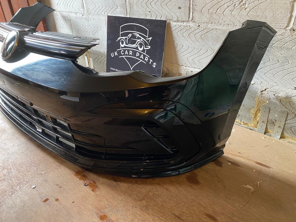 VW Golf R MK8 20-25 Complete Front Bumper In Black With Sensors And Wire