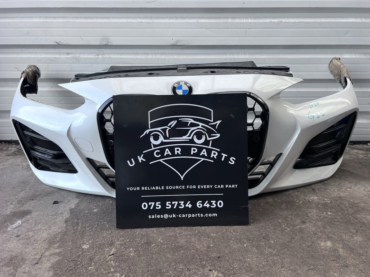 BMW 4 Series M Sport G22 G23 FRONT BUMPER Complete 2020-25 In White Genuine