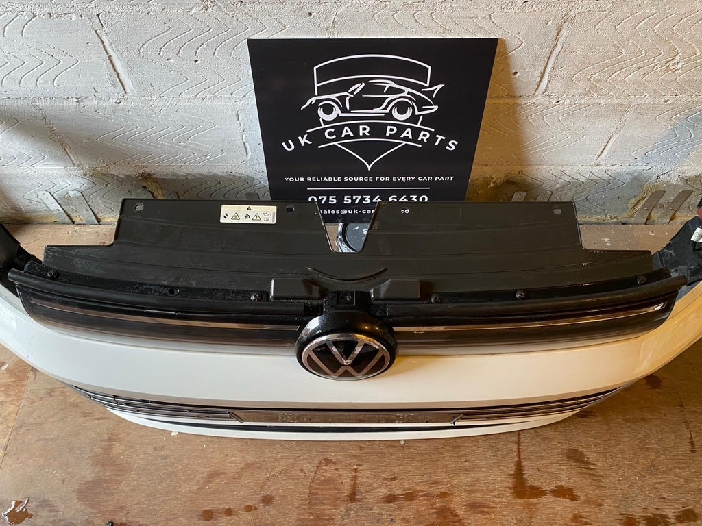 VW Tiguan 2025 Complete Front Bumper In White With Sensors And Wire Genuine