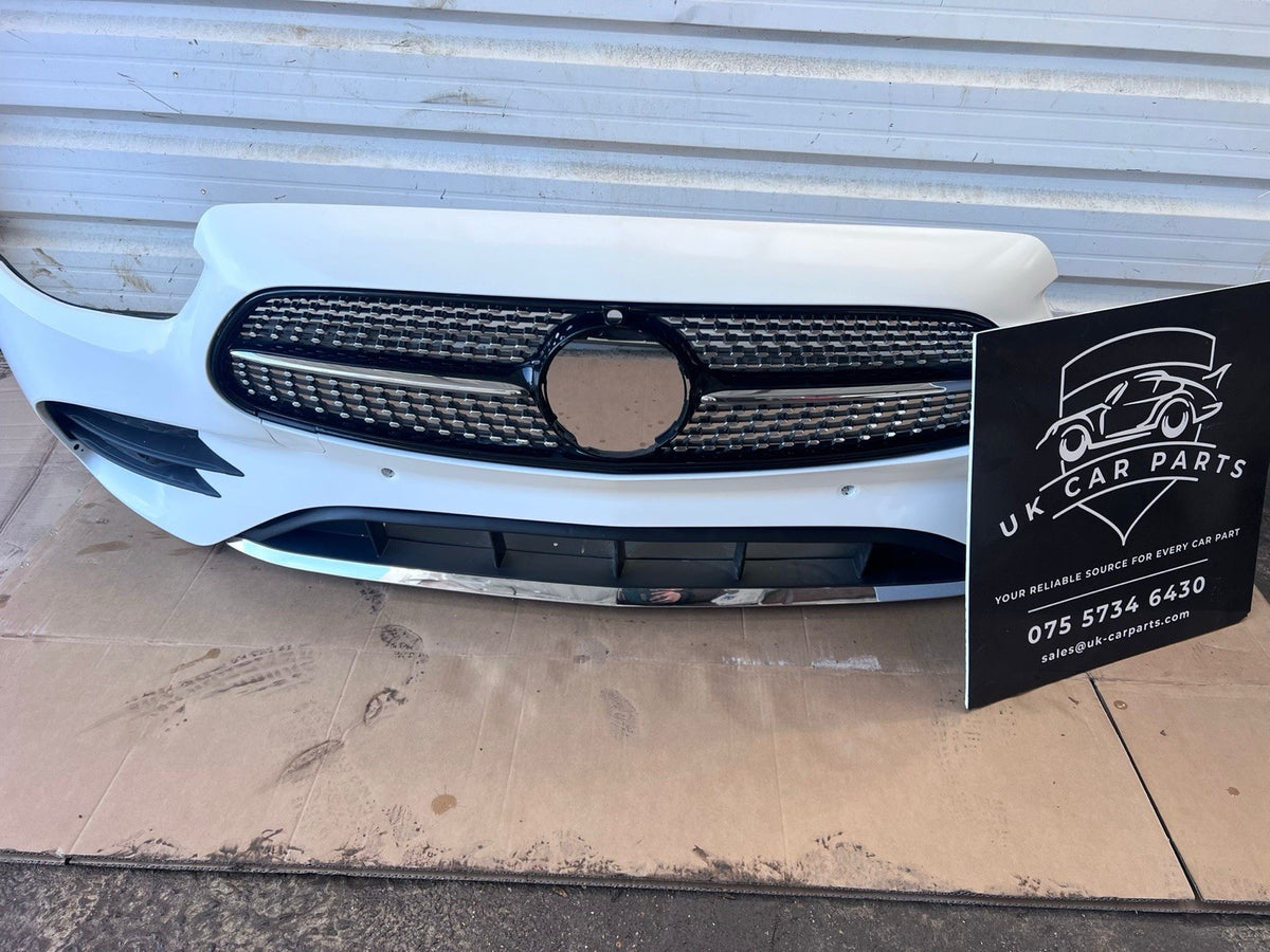 MERCEDES BENZ C CLASS AMG LINE FRONT BUMPER W205 IN White 2021-on