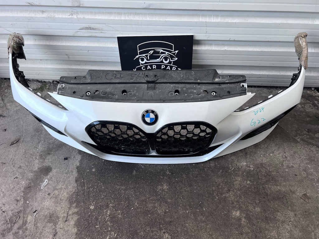 BMW 4 Series M Sport G22 G23 FRONT BUMPER Complete 2020-25 In White Genuine