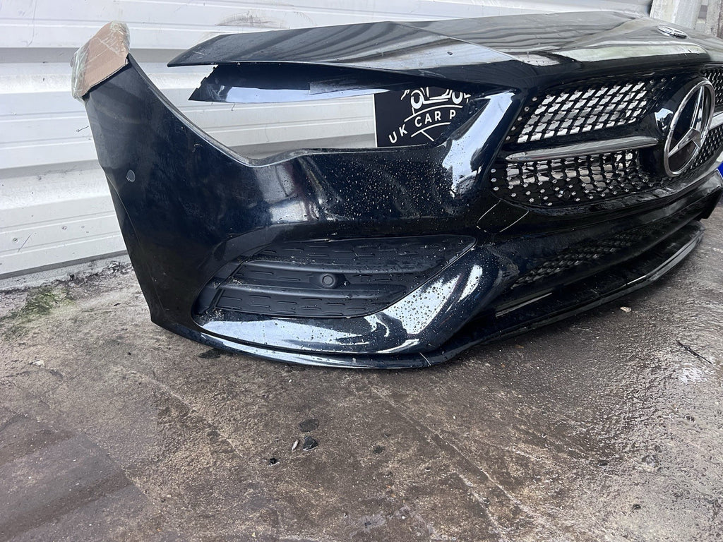 MERCEDES BENZ W118 AMG CLA FACELIFT FRONT BUMPER 6 x PDC GENUINE BLACK