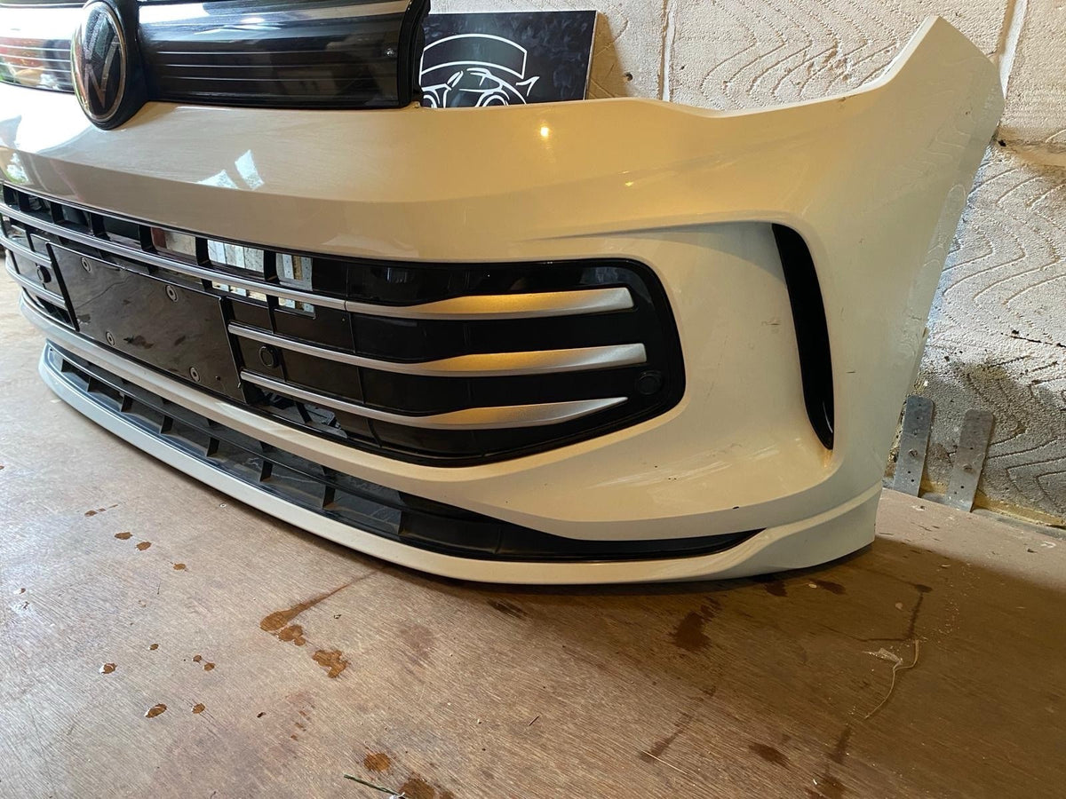 VW Tiguan 2025 Complete Front Bumper In White With Sensors And Wire Genuine