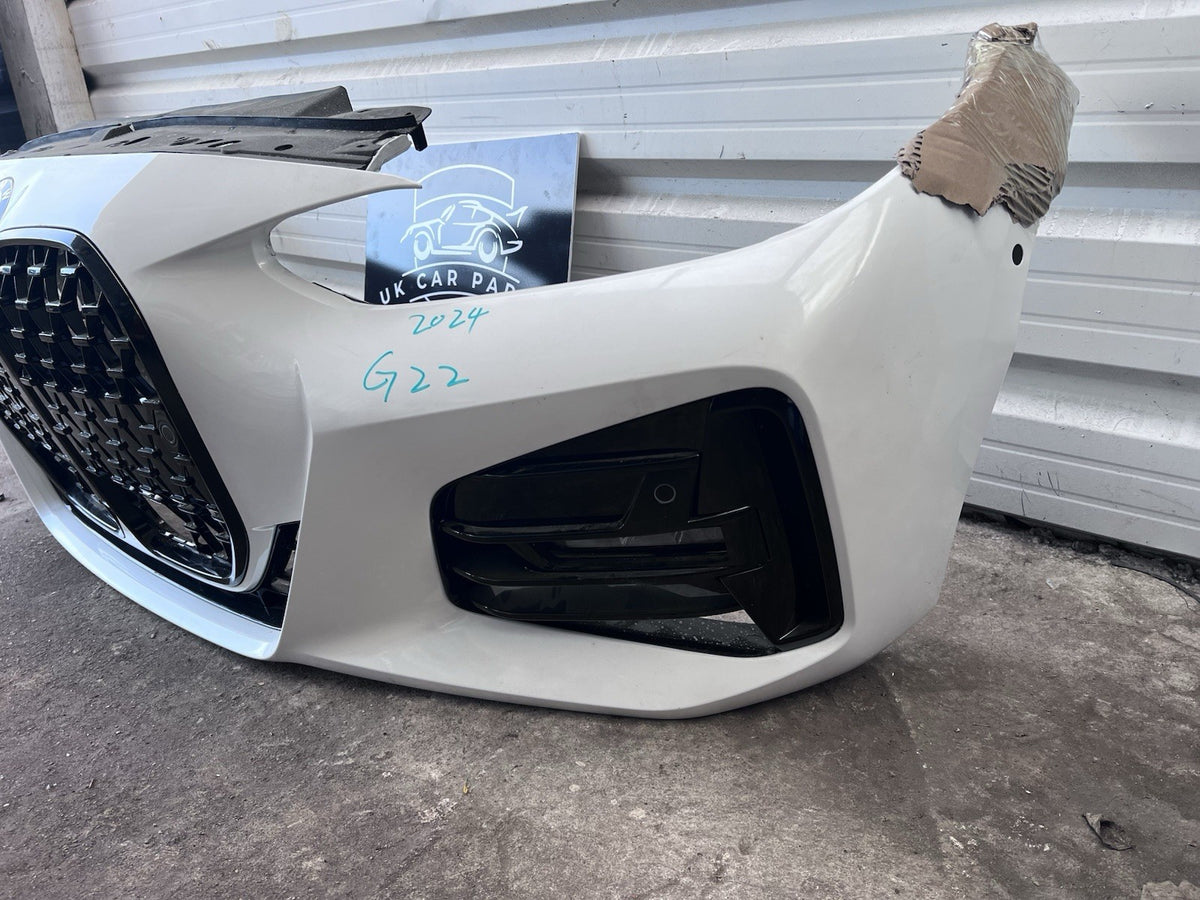 BMW 4 Series M Sport G22 G23 FRONT BUMPER Complete 2020-25 In White Genuine
