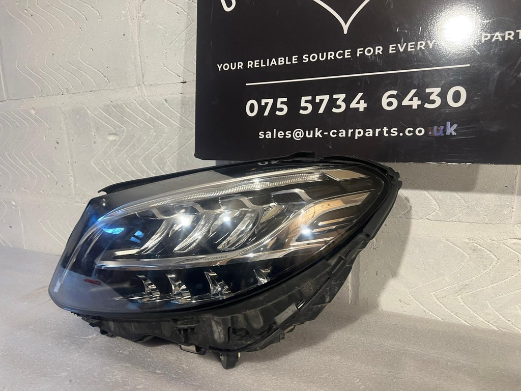 MERCEDES BENZ C CLASS W205 HIGH PERFORMANCE LEFT LED HEADLIGHT GENUINE 2019-2021