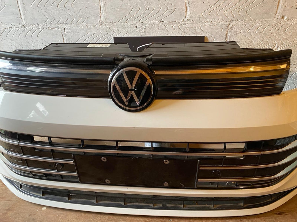 VW Tiguan 2025 Complete Front Bumper In White With Sensors And Wire Genuine