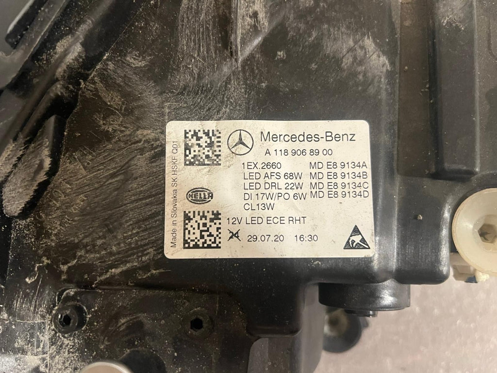 Mercedes-Benz CLA W118 left LED headlight 2020-on Complete With Modules Genuine