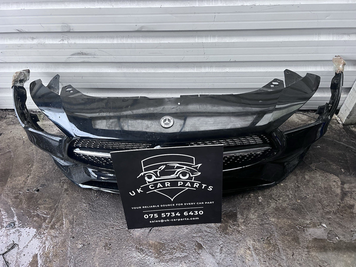 MERCEDES BENZ W118 AMG CLA FACELIFT FRONT BUMPER 6 x PDC GENUINE BLACK