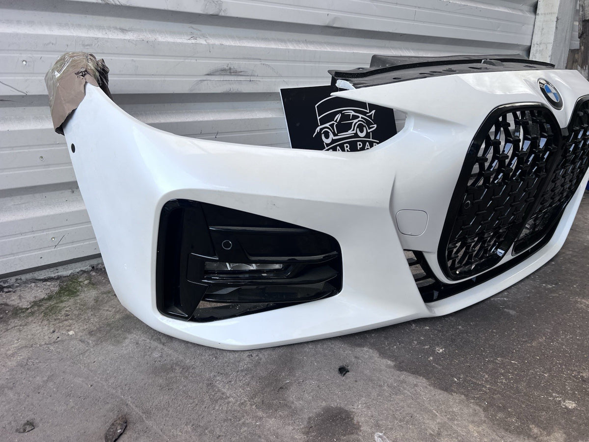 BMW 4 Series M Sport G22 G23 FRONT BUMPER Complete 2020-25 In White Genuine