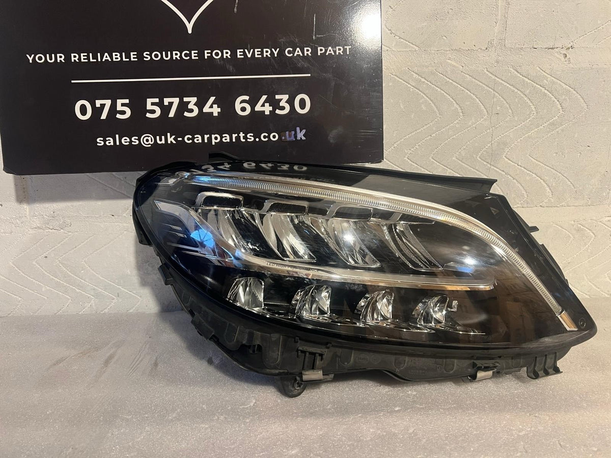 MERCEDES BENZ C-CLASS W205 LED HIGH PERFORMANCE RIGHT HEADLIGHT COMPLETE 2019-21