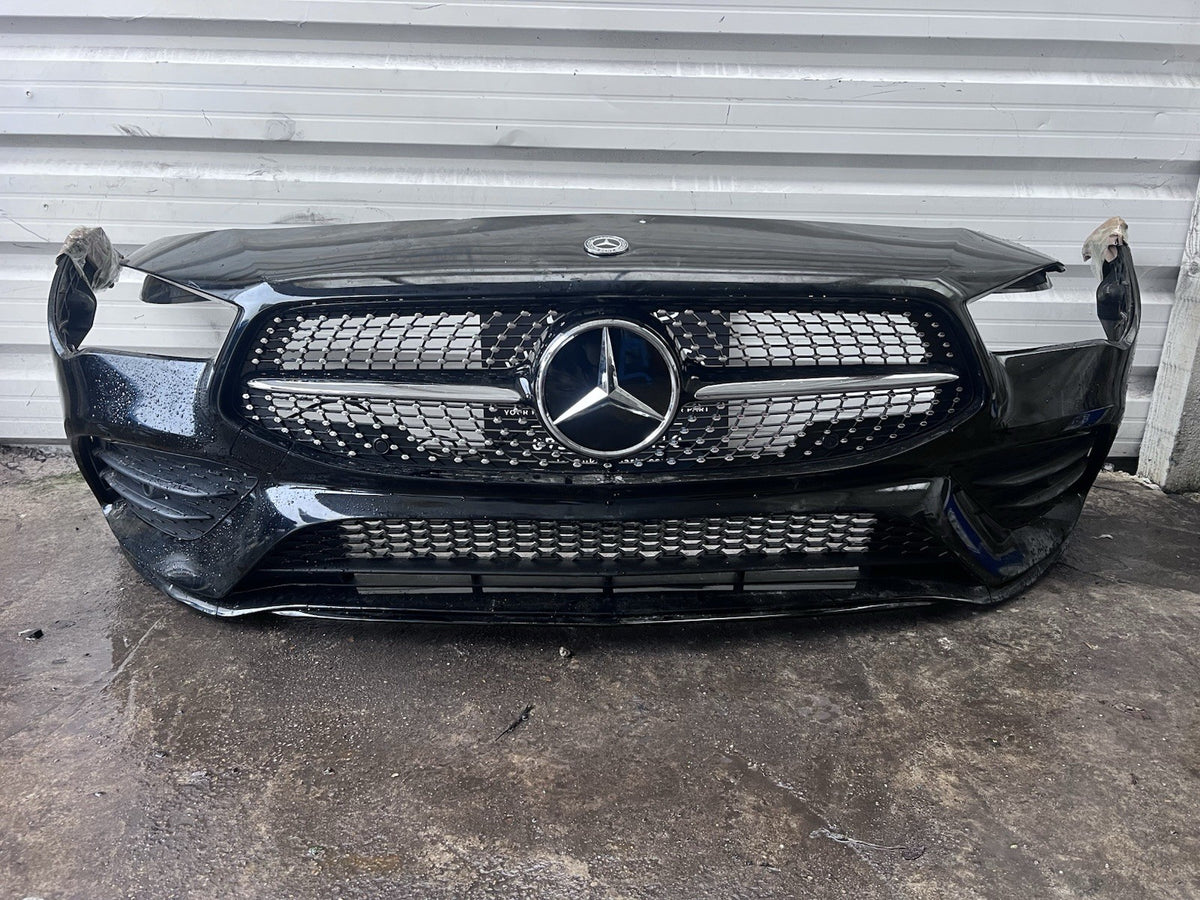 MERCEDES BENZ W118 AMG CLA FACELIFT FRONT BUMPER 6 x PDC GENUINE BLACK