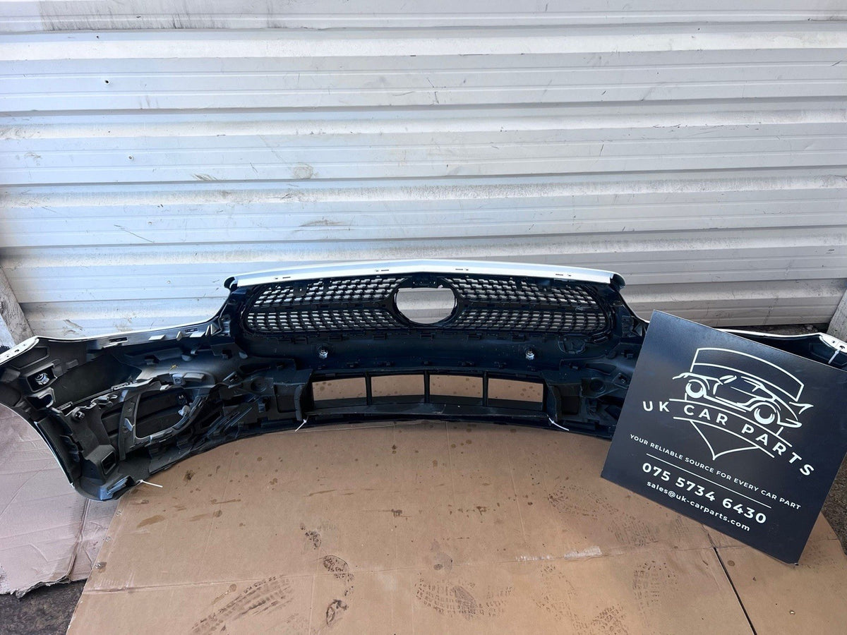 Mercedes-Benz E Class W213 2021-2024 Front Bumper with Grilles / AMG Line White