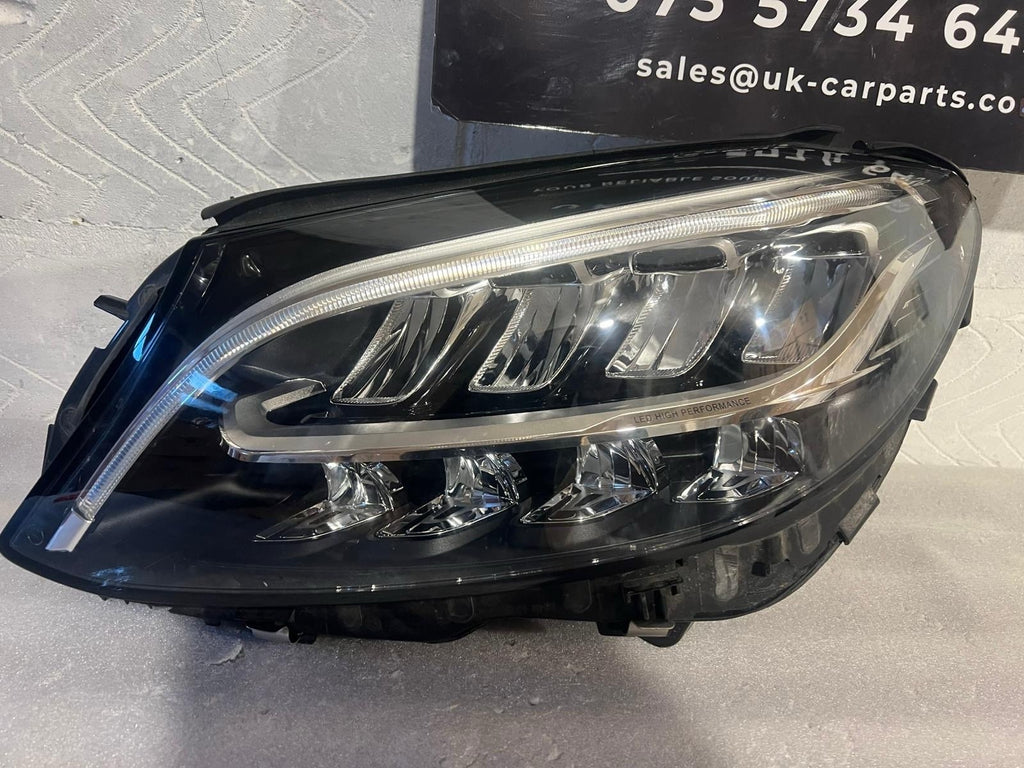MERCEDES BENZ C CLASS W205 HIGH PERFORMANCE LEFT LED HEADLIGHT GENUINE 2019-2021