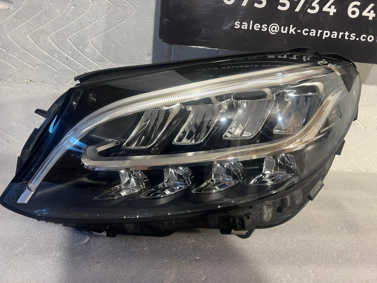 MERCEDES BENZ C CLASS W205 HIGH PERFORMANCE LEFT LED HEADLIGHT GENUINE 2019-2021
