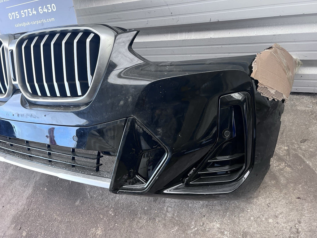 BMW X3 G01 2021 LCI Complete M-Sport Front Bumper In Black With Sensors And Wire