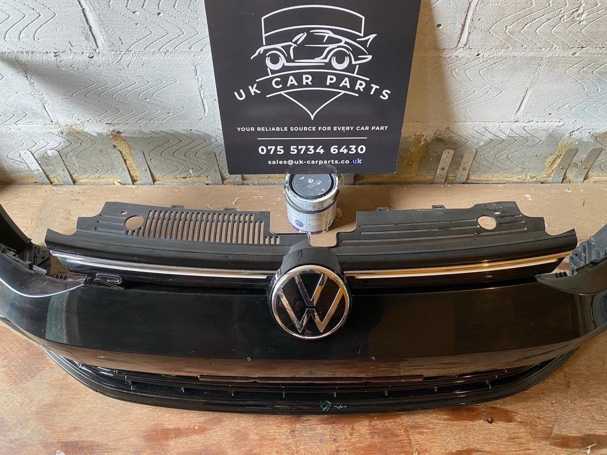 VW Golf R MK8 20-25 Complete Front Bumper In Black With Sensors And Wire