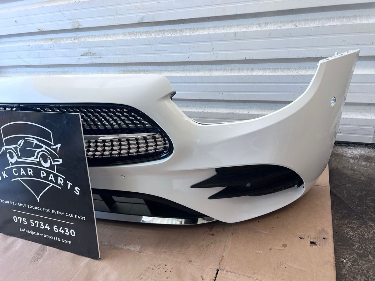 MERCEDES BENZ C CLASS AMG LINE FRONT BUMPER W205 IN White 2021-on