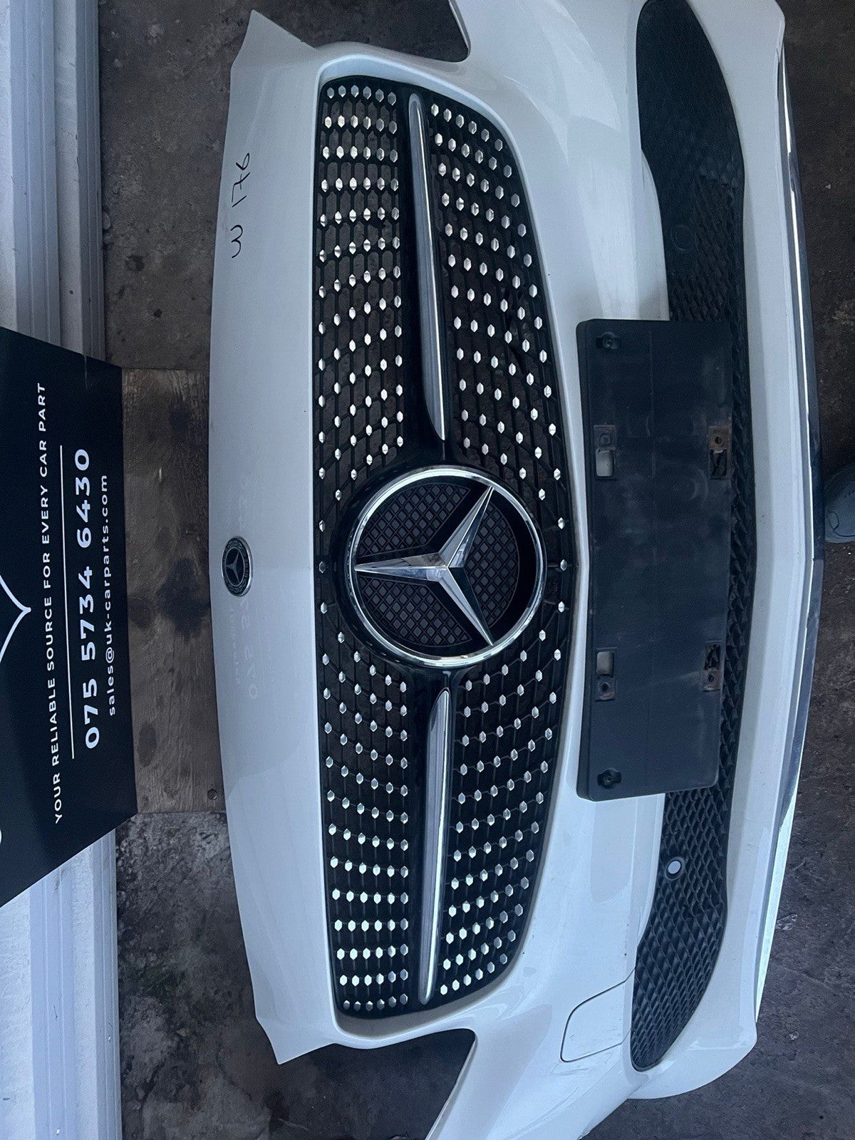 MERCEDES BENZ A CLASS FACELIFT 2018 W176 FRONT BUMPER Complete With Sensor Genui