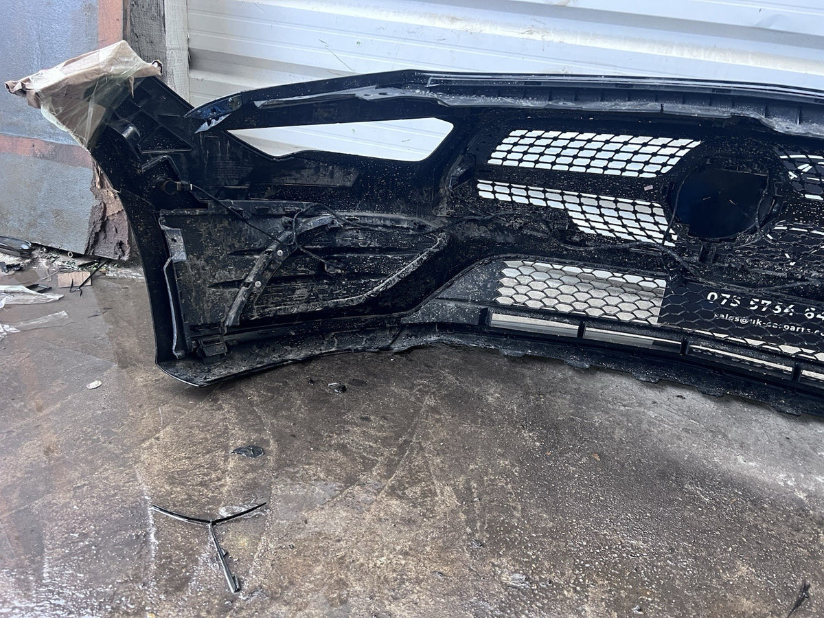 MERCEDES BENZ W118 AMG CLA FACELIFT FRONT BUMPER 6 x PDC GENUINE BLACK