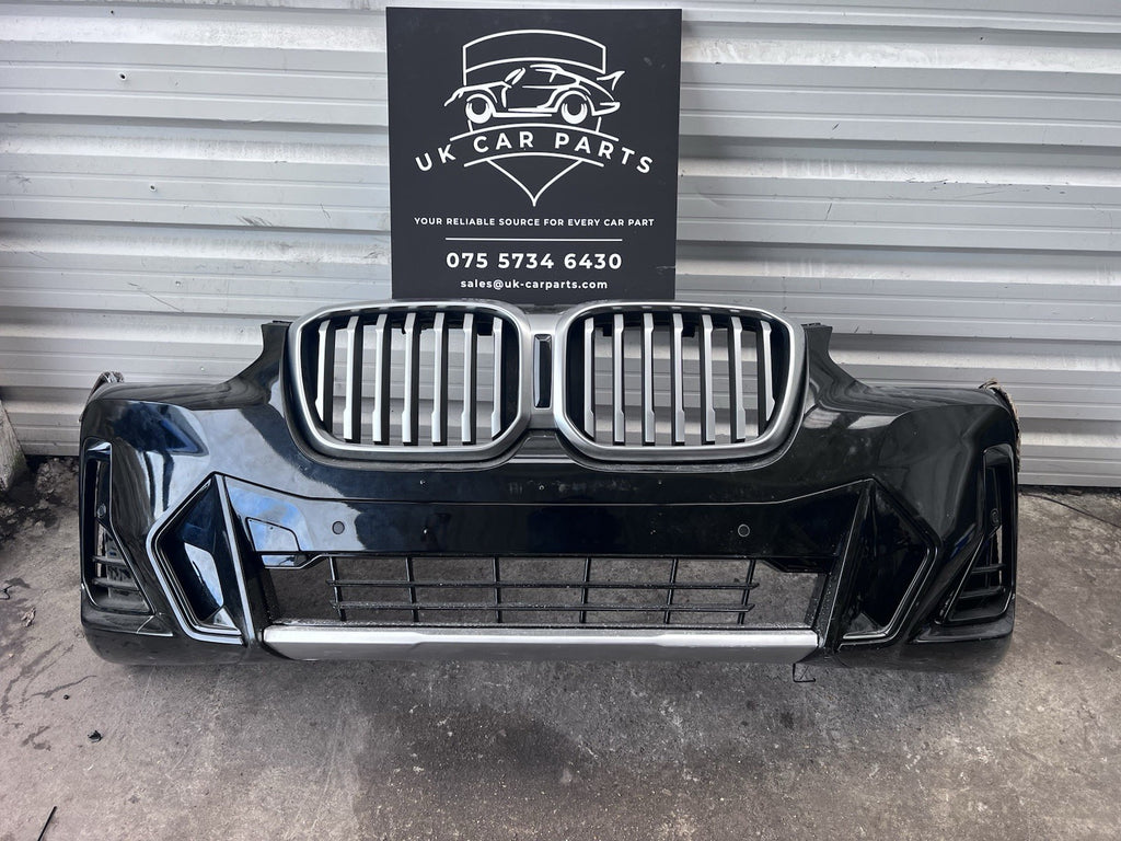 BMW X3 G01 2021 LCI Complete M-Sport Front Bumper In Black With Sensors And Wire
