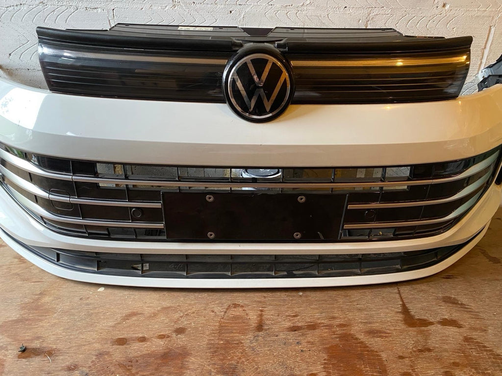VW Tiguan 2025 Complete Front Bumper In White With Sensors And Wire Genuine