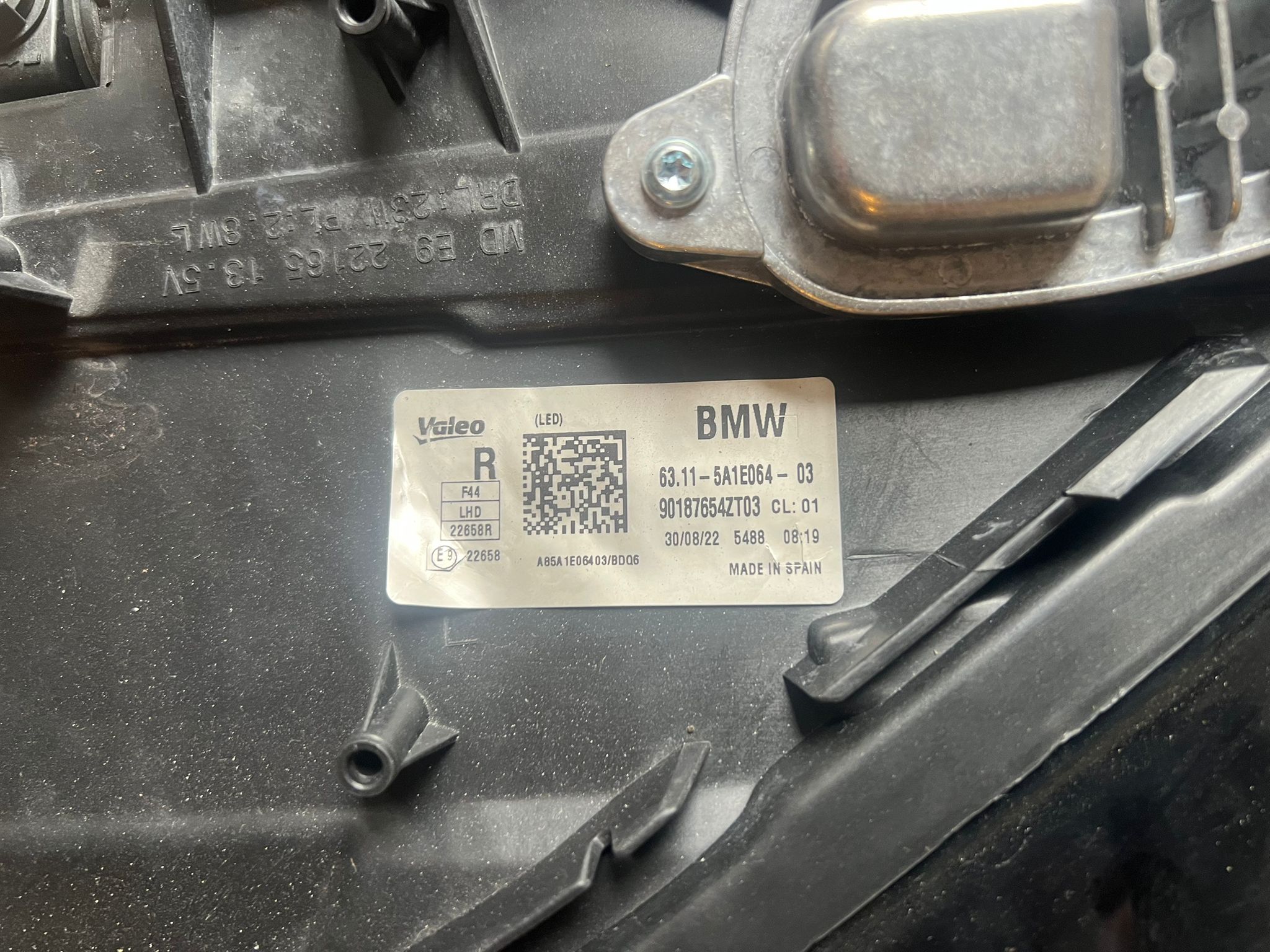 BMW 2 SERIES F44 M 2020-2023 RIGHT DRIVER SIDE LED HEADLIGHT