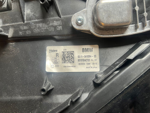 BMW 2 SERIES F44 M 2020-2023 RIGHT DRIVER SIDE LED HEADLIGHT