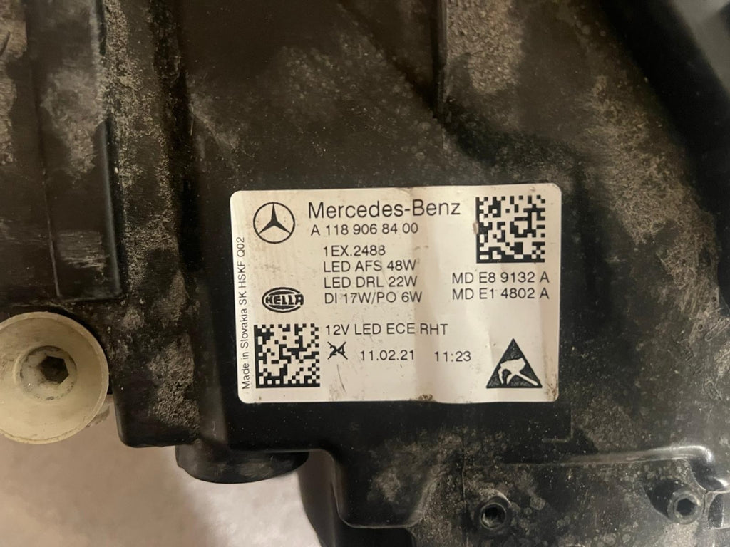 Genuine Mercedes-Benz CLA W118 Multibeam 19-23 Headlight Right Driver Side Geniu