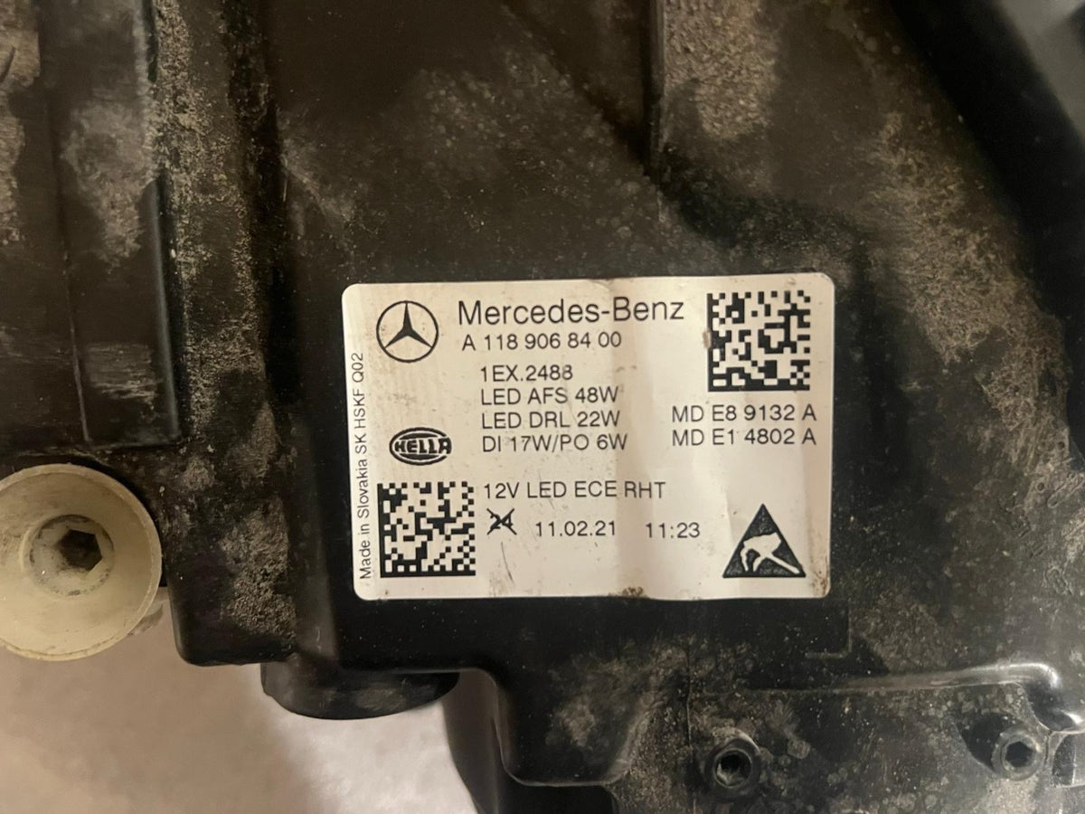 Genuine Mercedes-Benz CLA W118 Multibeam 19-23 Headlight Right Driver Side Geniu