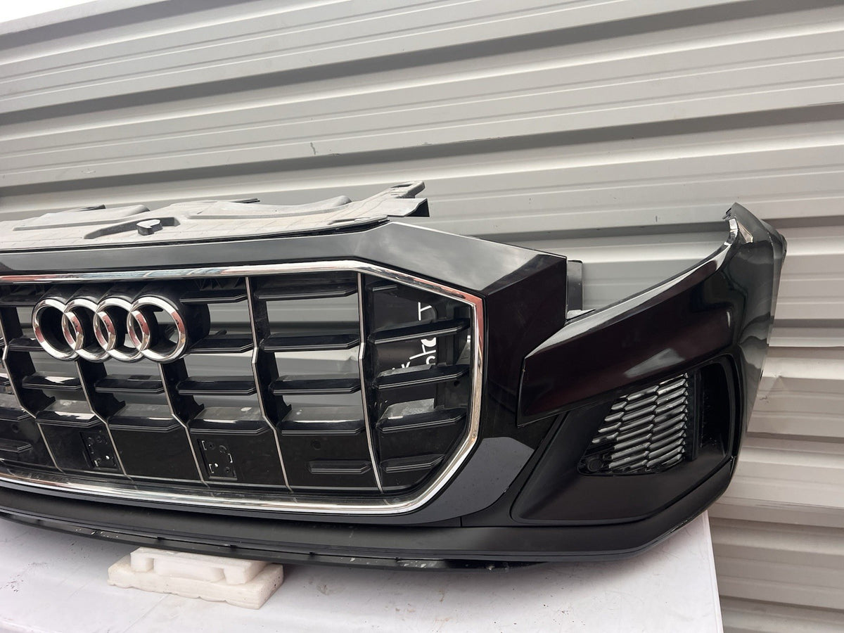 AUDI Q8 QUATTRO 2021-2024 GENUINE FRONT BUMPER WITH GRILL AND SENSORS COMPLETE