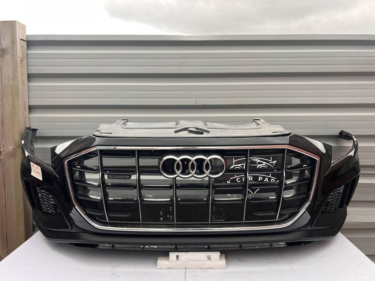 AUDI Q8 QUATTRO 2021-2024 GENUINE FRONT BUMPER WITH GRILL AND SENSORS COMPLETE
