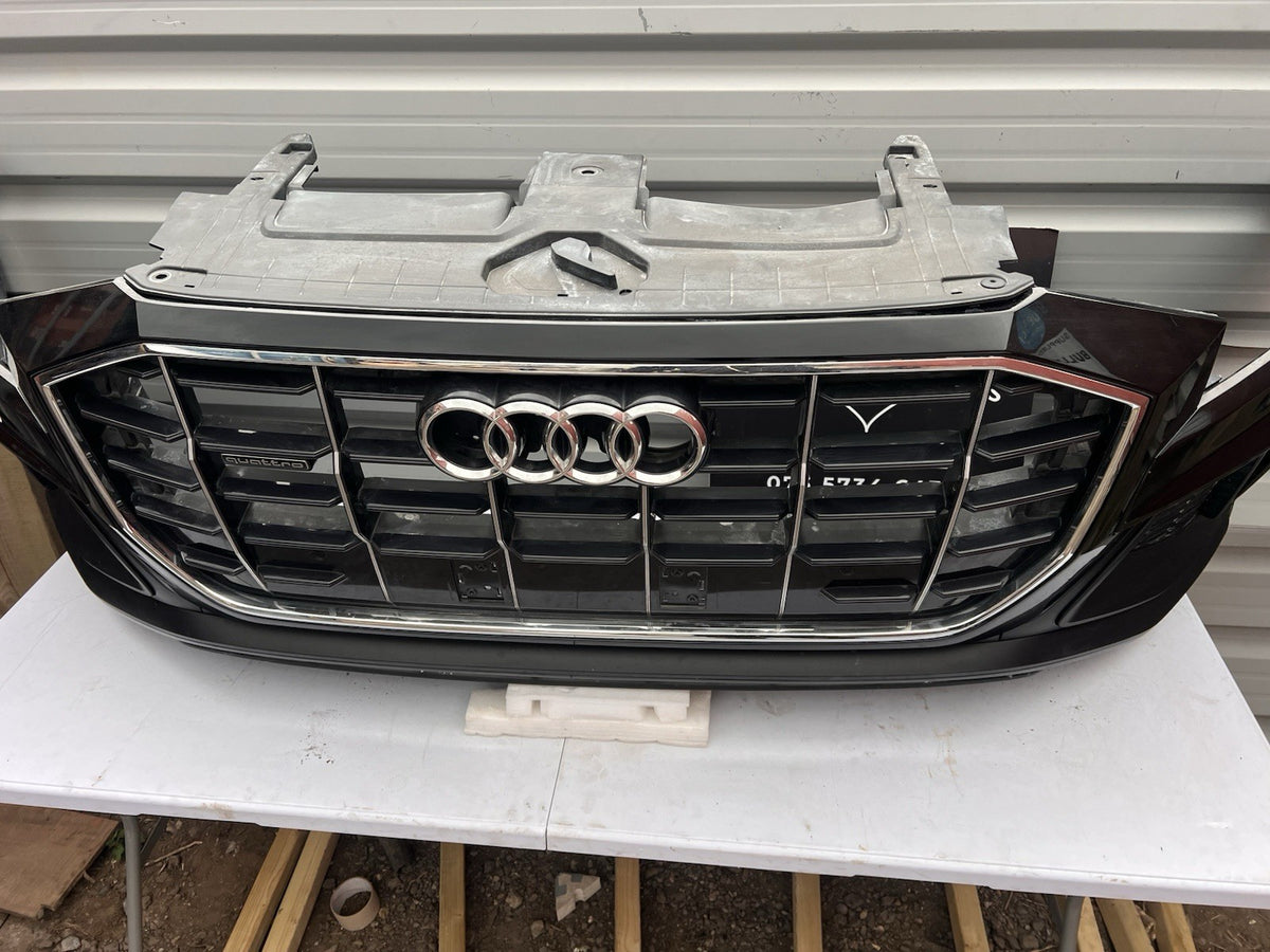 AUDI Q8 QUATTRO 2021-2024 GENUINE FRONT BUMPER WITH GRILL AND SENSORS COMPLETE
