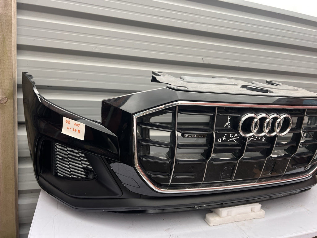 AUDI Q8 QUATTRO 2021-2024 GENUINE FRONT BUMPER WITH GRILL AND SENSORS COMPLETE