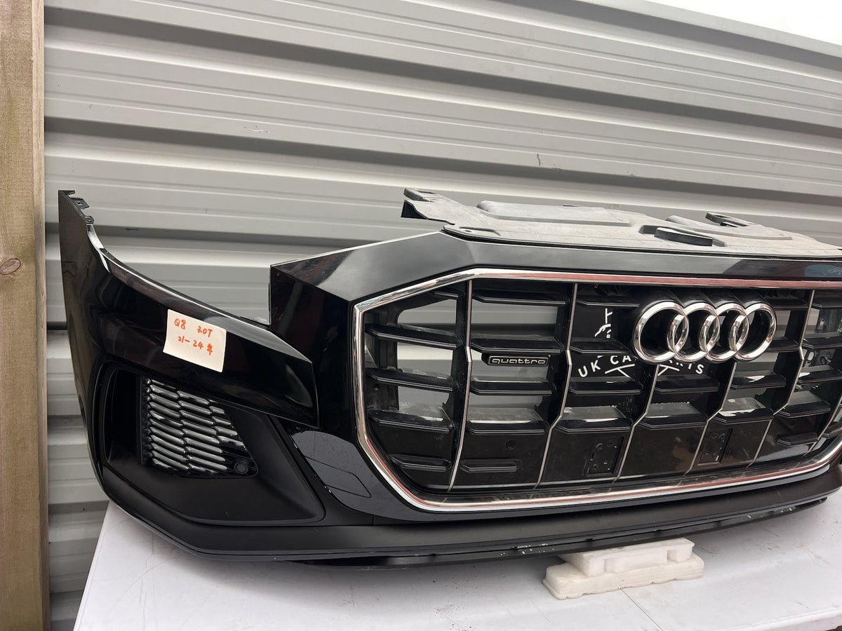 AUDI Q8 QUATTRO 2021-2024 GENUINE FRONT BUMPER WITH GRILL AND SENSORS COMPLETE