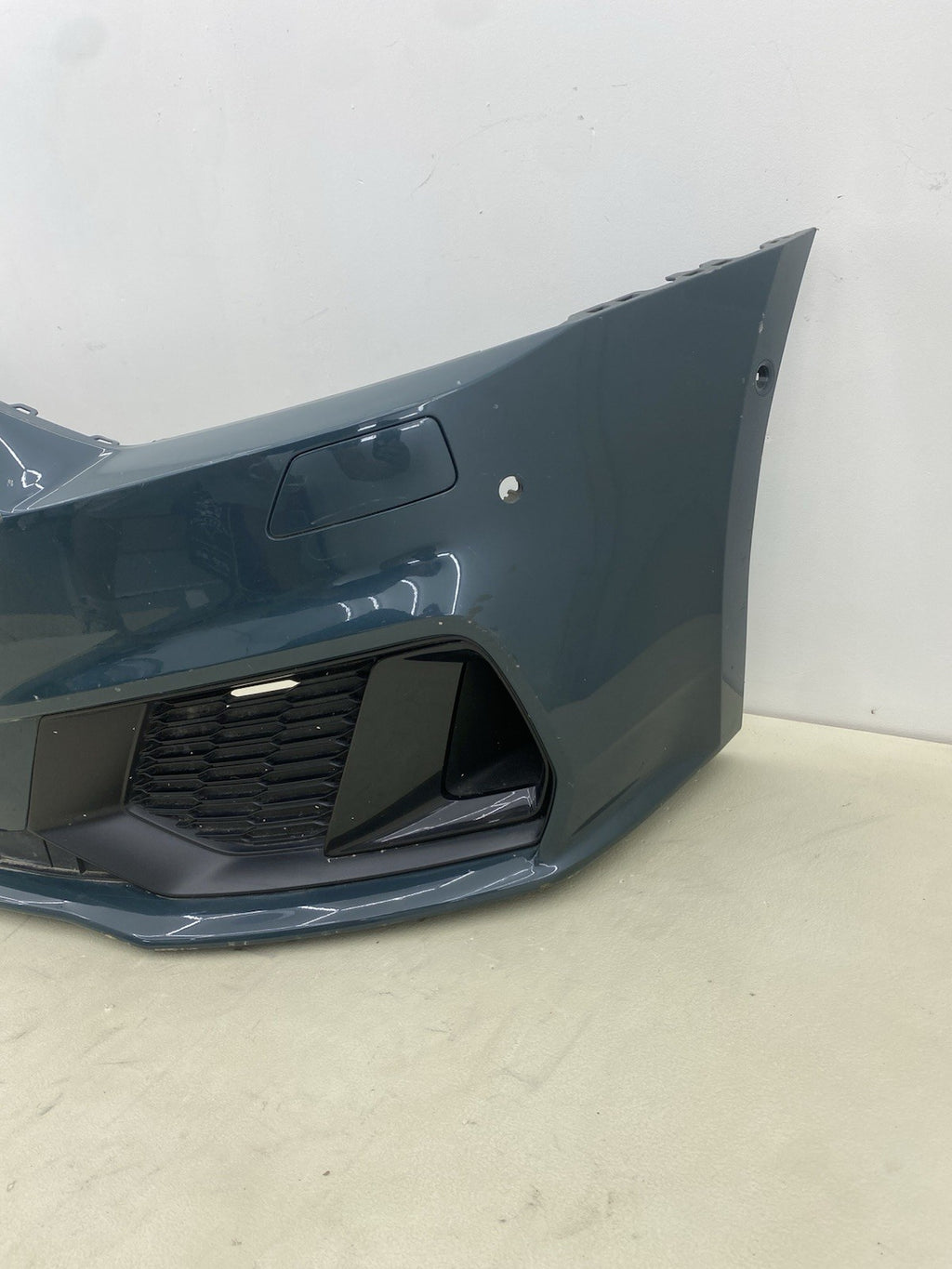 AUDI A7 2018-ONWARDS COMPLETE FRONT BUMPER IN GREEN GENUINE