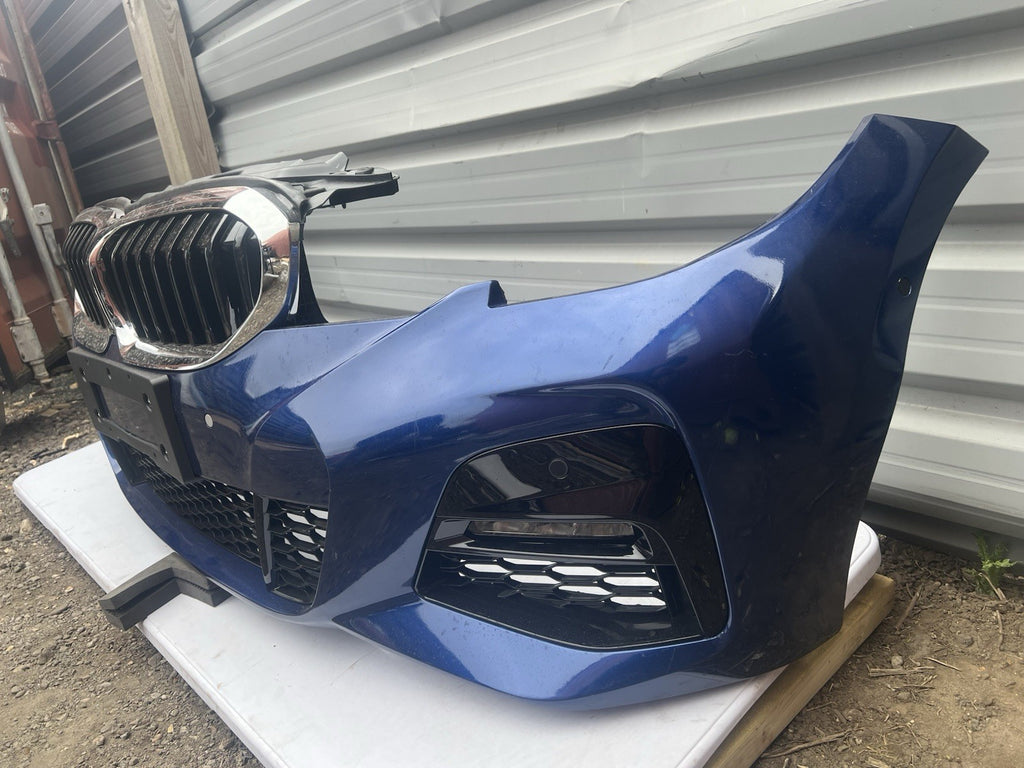BMW 3 Series G20 G21 Complete Front Bumper 2019-2022 In Blue Genuine