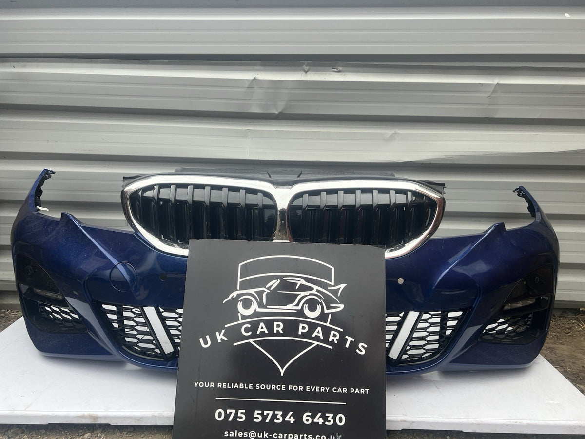 BMW 3 Series G20 G21 Complete Front Bumper 2019-2022 In Blue Genuine
