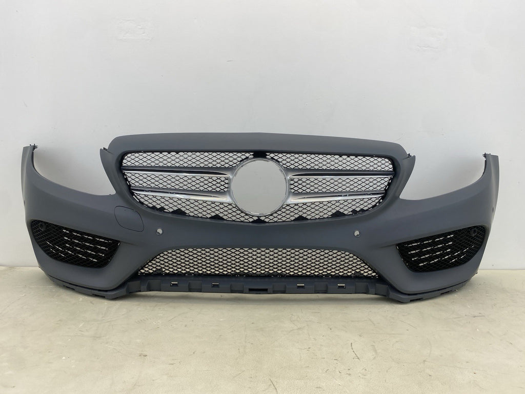 Mercedes-Benz C Class W205 2014-2018 Complete Front Bumper & Grilles  / AMG Line