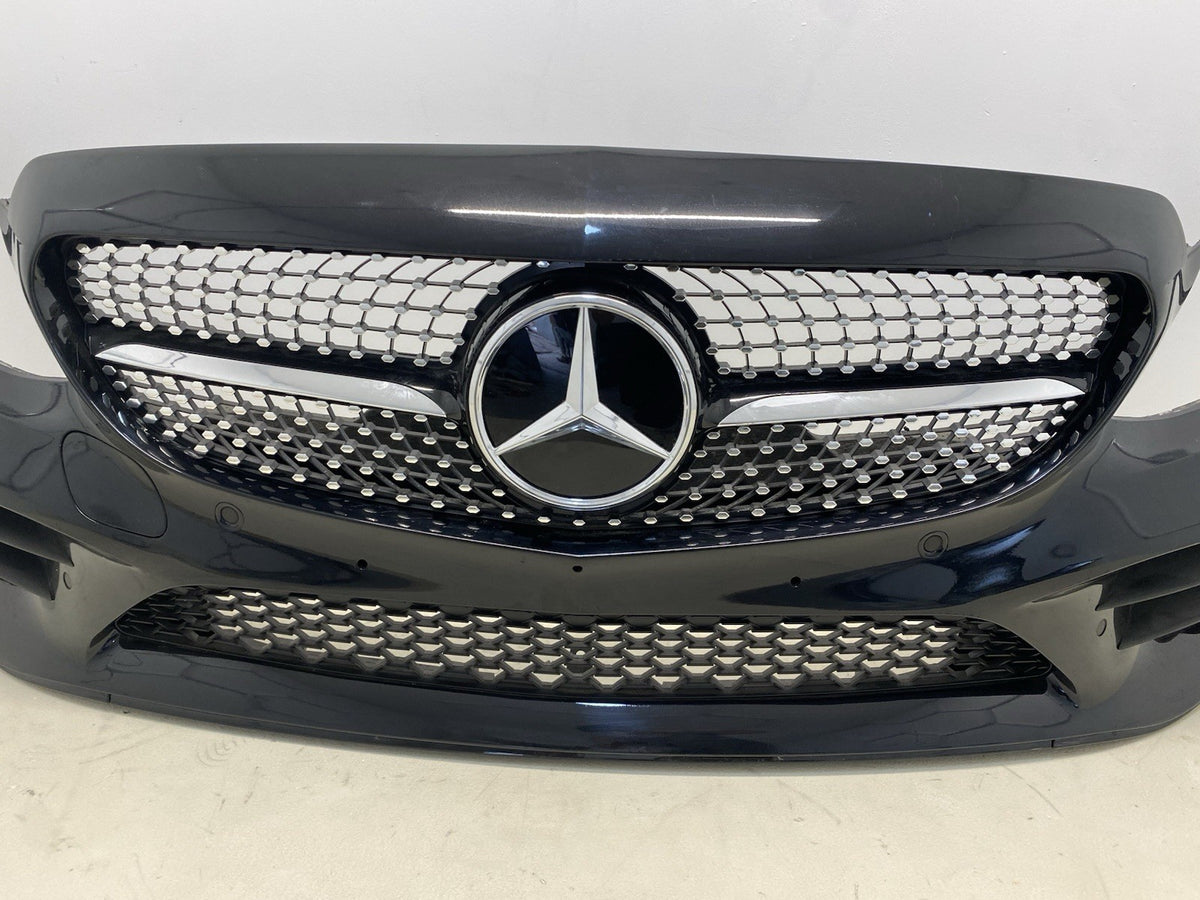 MERCEDES  W205 AMG LINE COMPLETE FRONT BUMPER WITH WIRING &SENSORS 2018 -2021