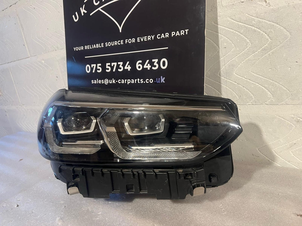 Bmw X3 G01 Right Driver Side Headlight RHD Silver A85A29208 Genuine 2020-On