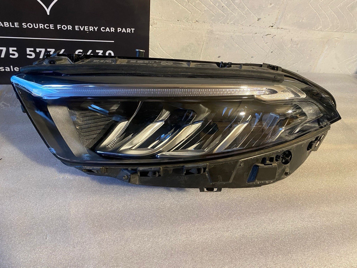 MERCEDES A-CLASS LED HEADLIGHT LH PASSENGER SIDE 22 On W177 FACELIFT Genuine