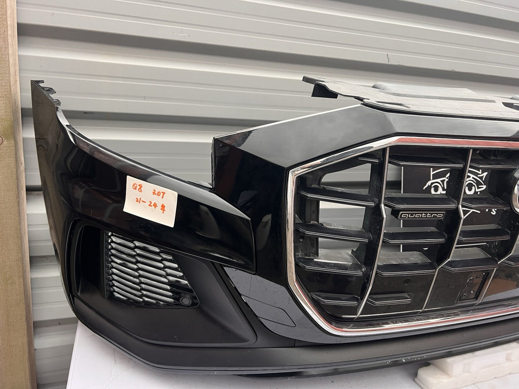 AUDI Q8 QUATTRO 2021-2024 GENUINE FRONT BUMPER WITH GRILL AND SENSORS COMPLETE