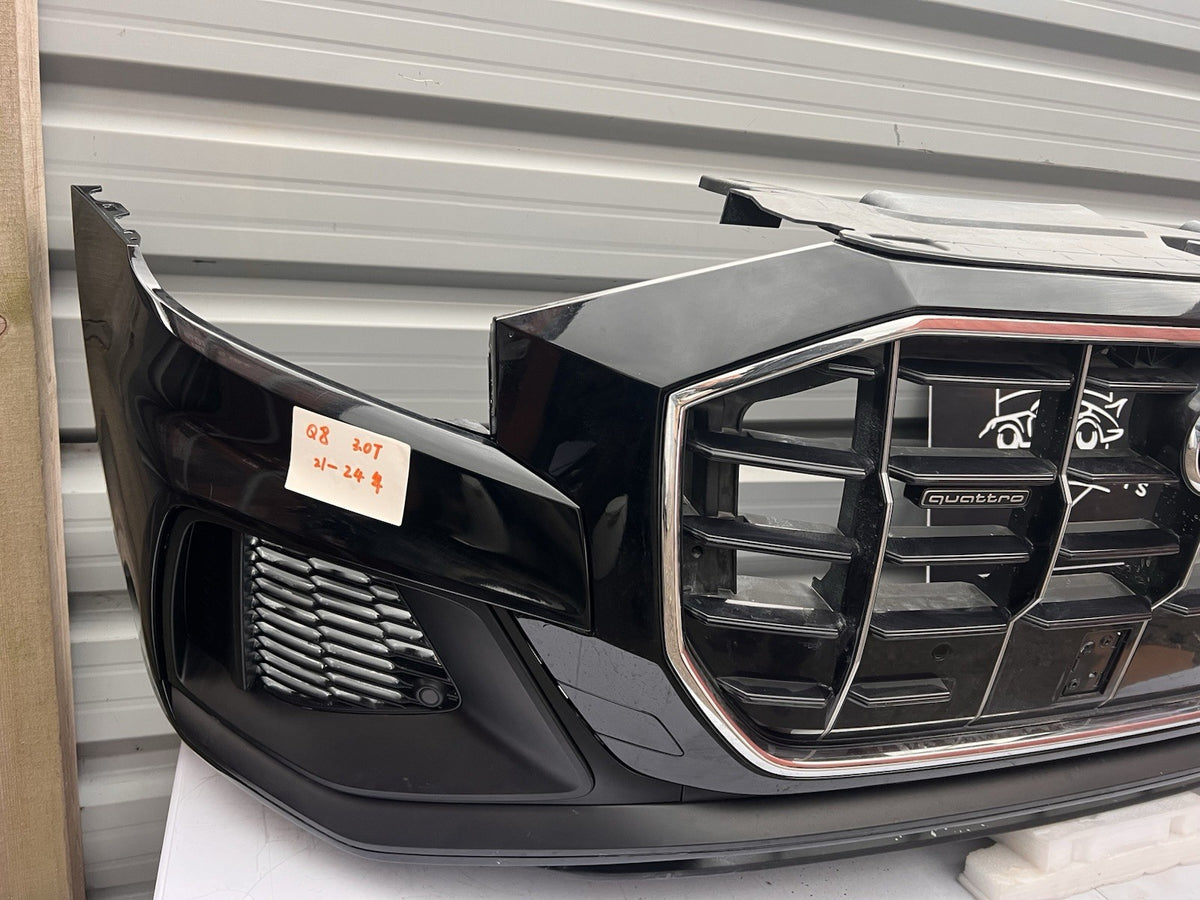 AUDI Q8 QUATTRO 2021-2024 GENUINE FRONT BUMPER WITH GRILL AND SENSORS COMPLETE