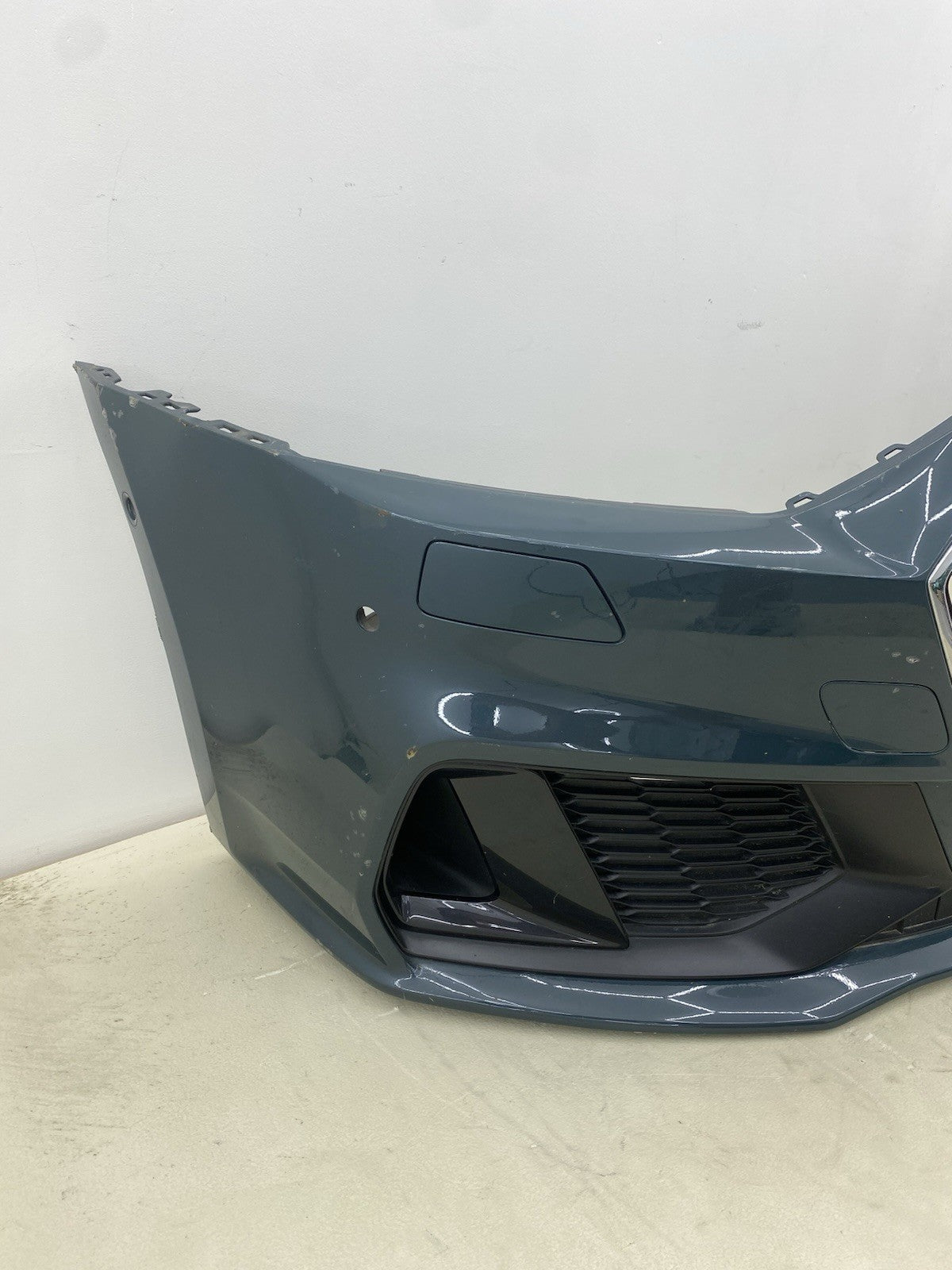 AUDI A7 2018-ONWARDS COMPLETE FRONT BUMPER IN GREEN GENUINE