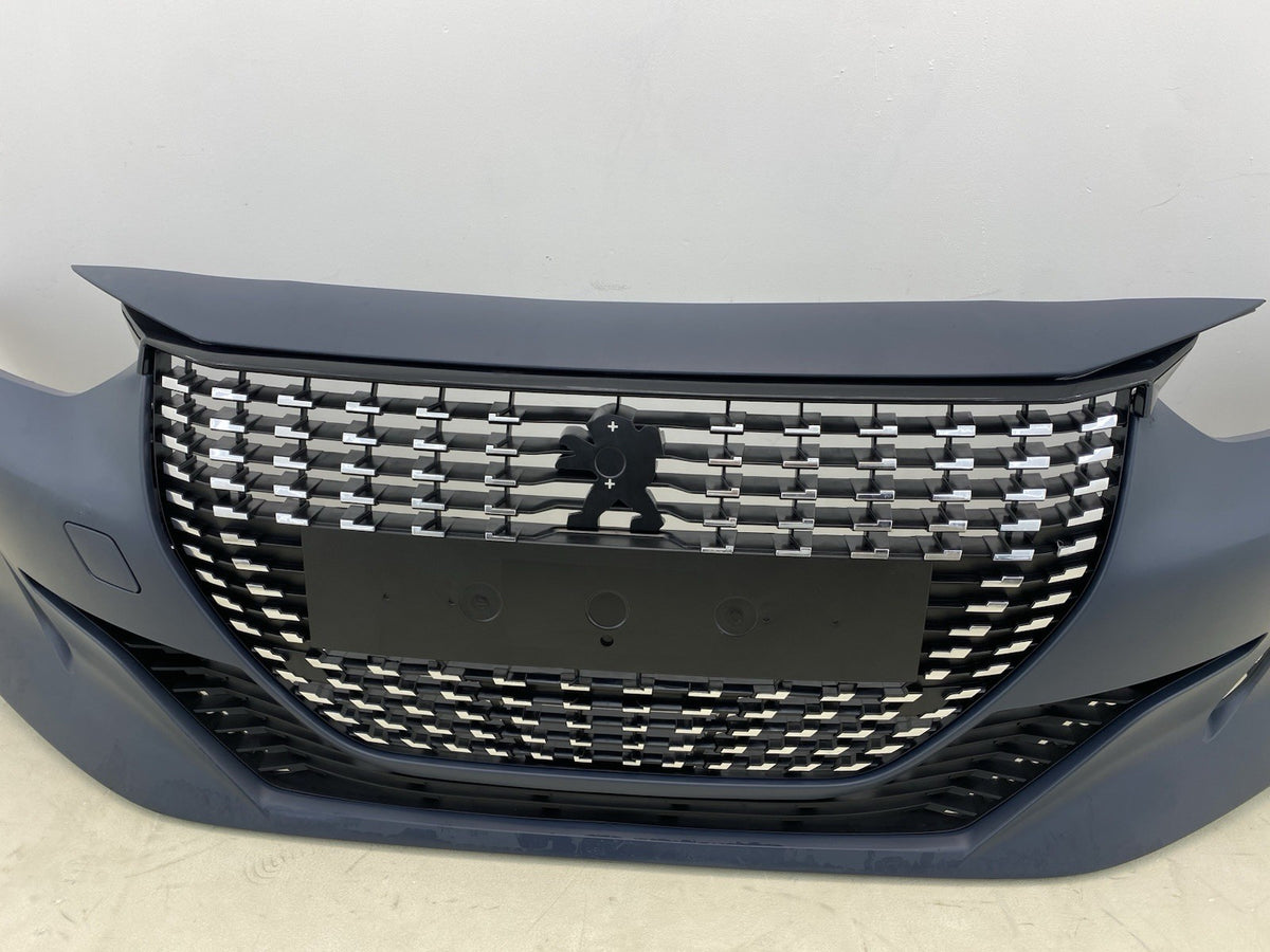 PEUGEOT 208 PRE-FACELIFT  COMPLETE FRONT BUMPER  PRIME 2019-2023