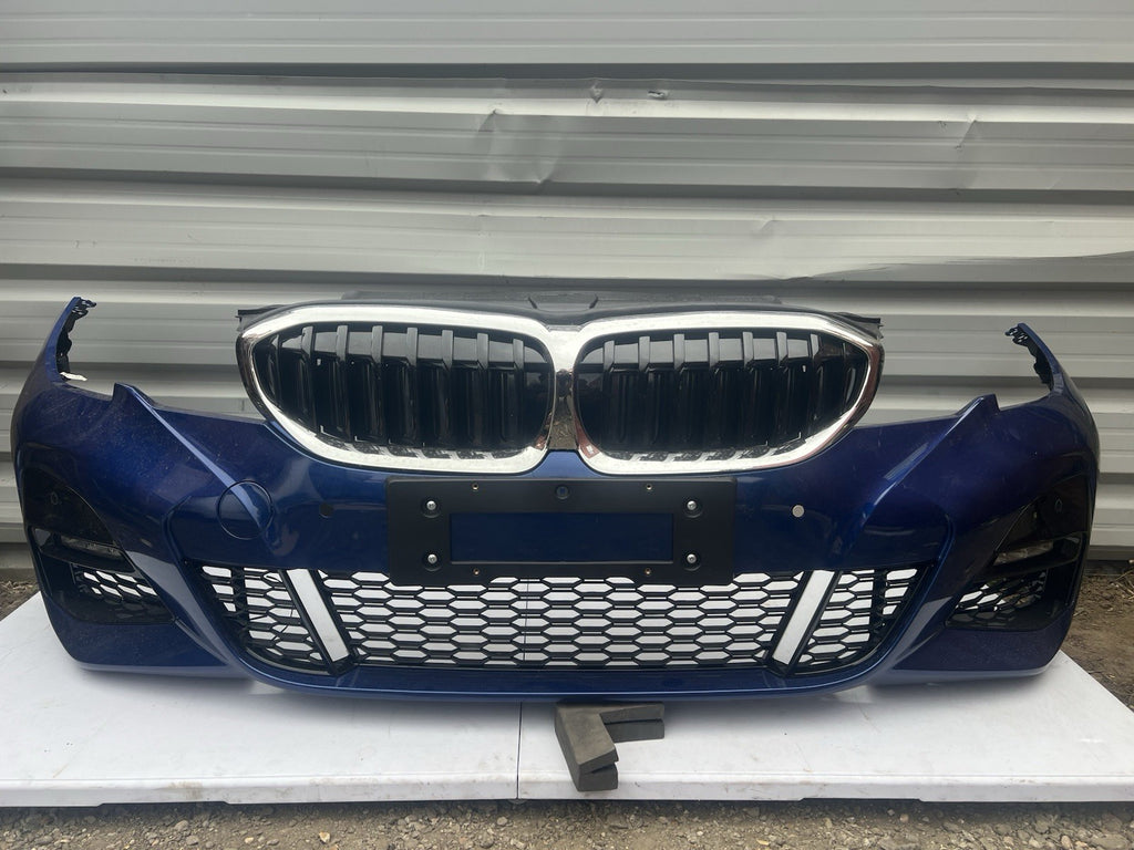 BMW 3 Series G20 G21 Complete Front Bumper 2019-2022 In Blue Genuine