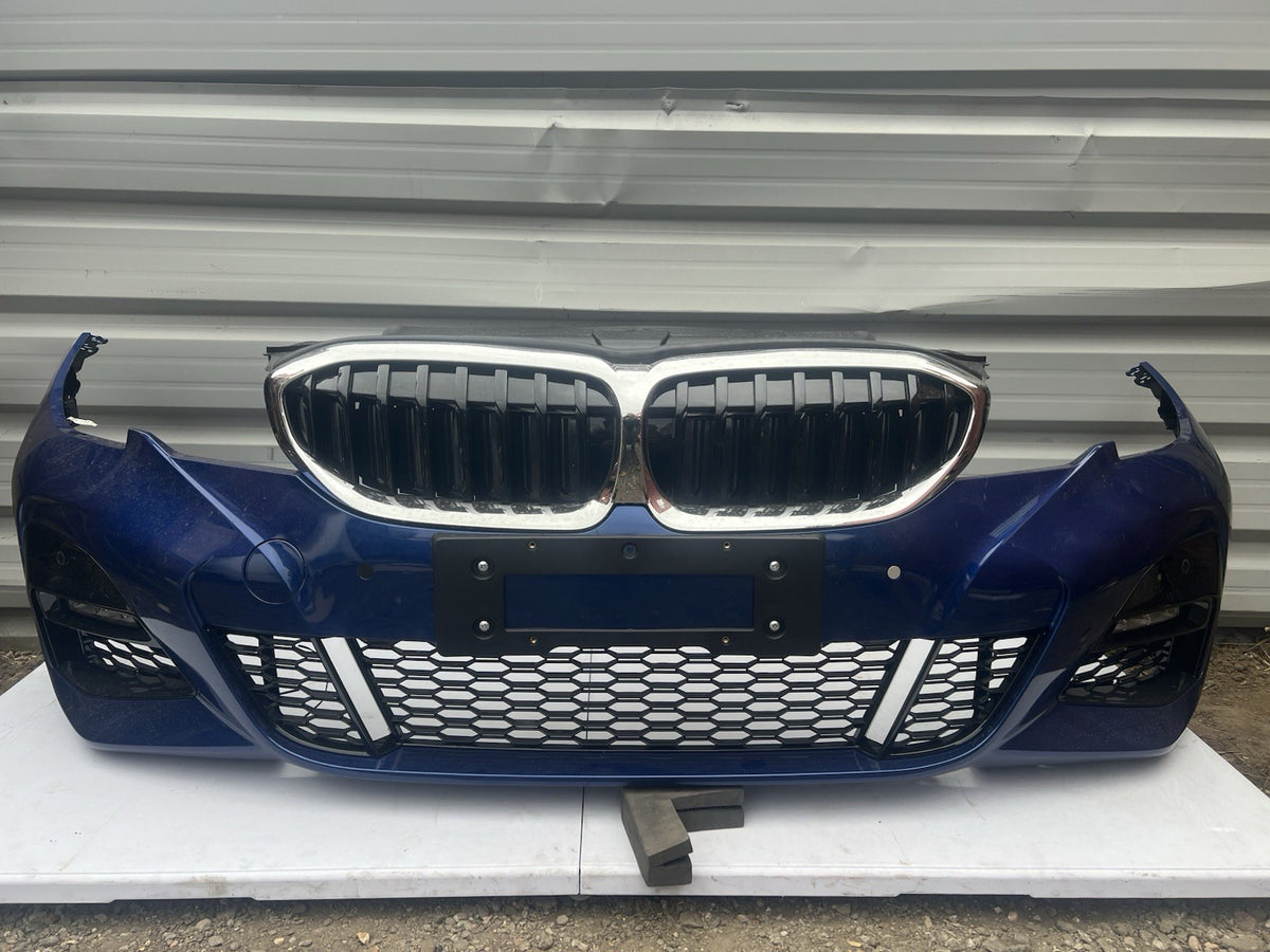 BMW 3 Series G20 G21 Complete Front Bumper 2019-2022 In Blue Genuine