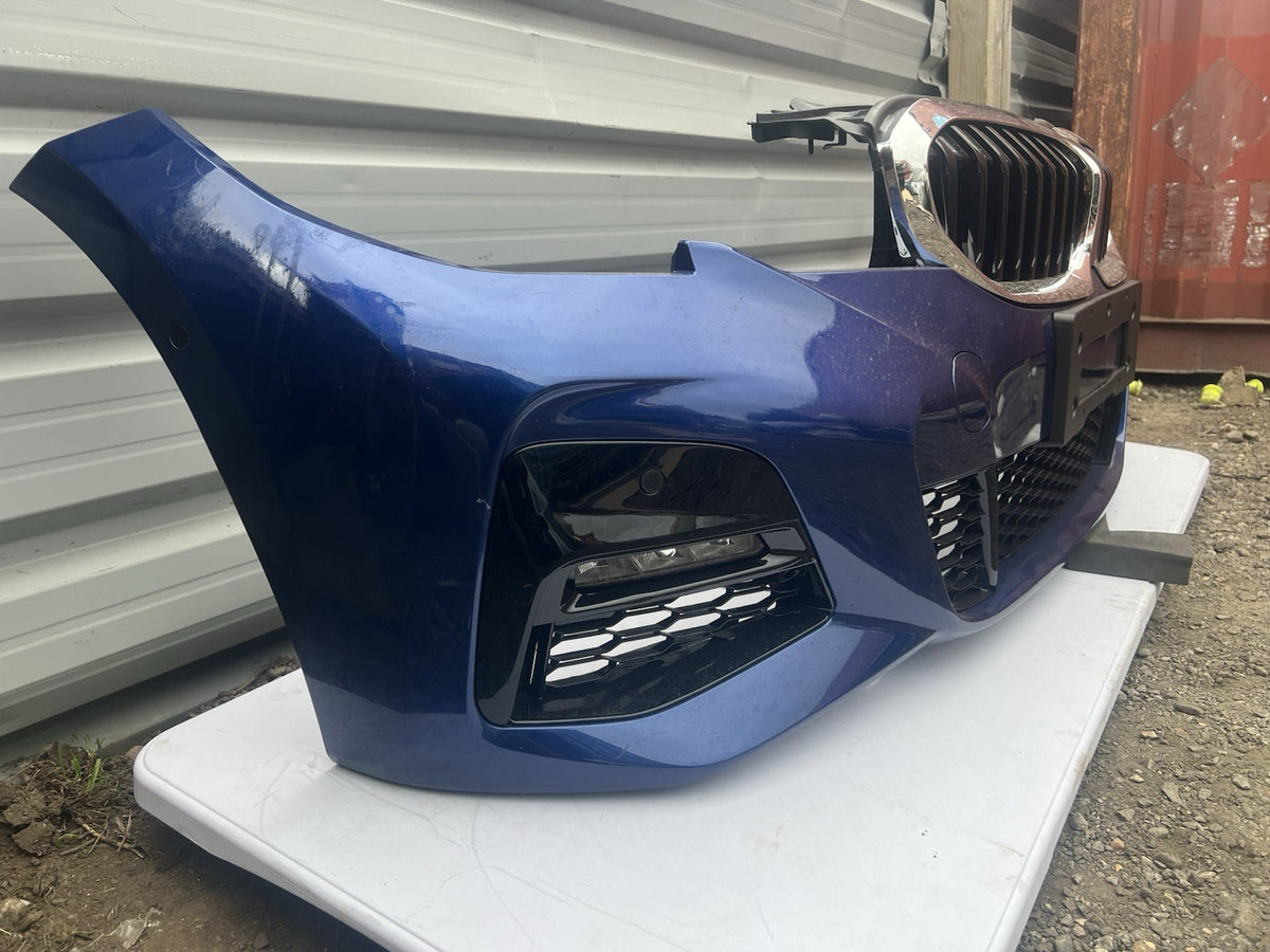 BMW 3 Series G20 G21 Complete Front Bumper 2019-2022 In Blue Genuine