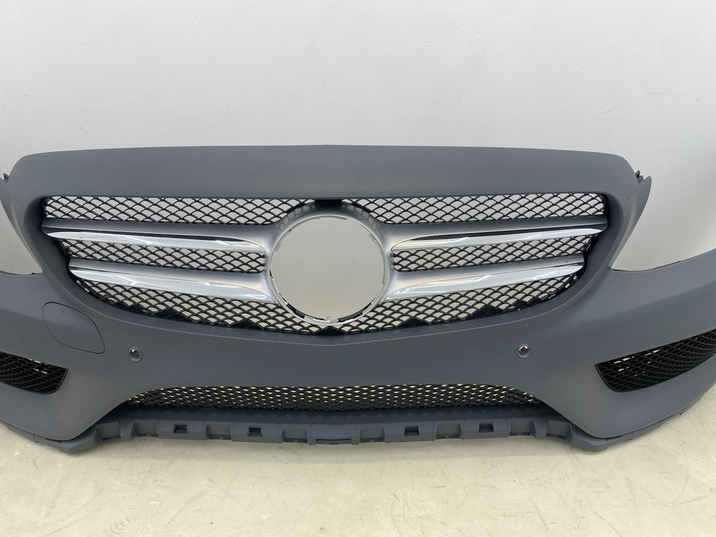 Mercedes-Benz C Class W205 2014-2018 Complete Front Bumper & Grilles  / AMG Line